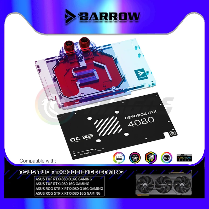 Barrow BS-AST4080-PA,4080 GPU  - Rtx 4090 Water Block recension och pris