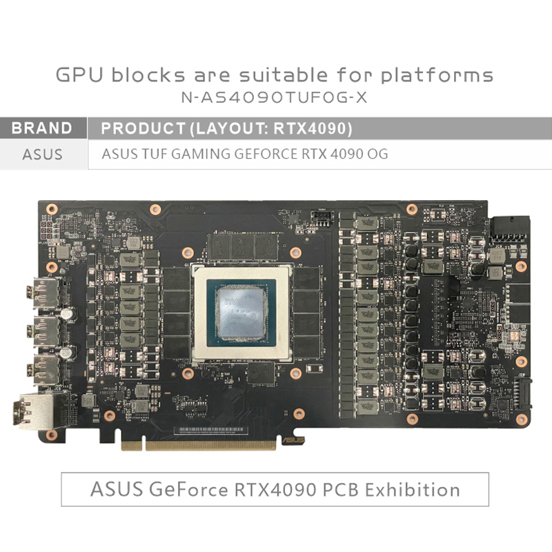 Bykski GPU Block Use for ASUS  - Rtx 4090 Water Block recension och pris